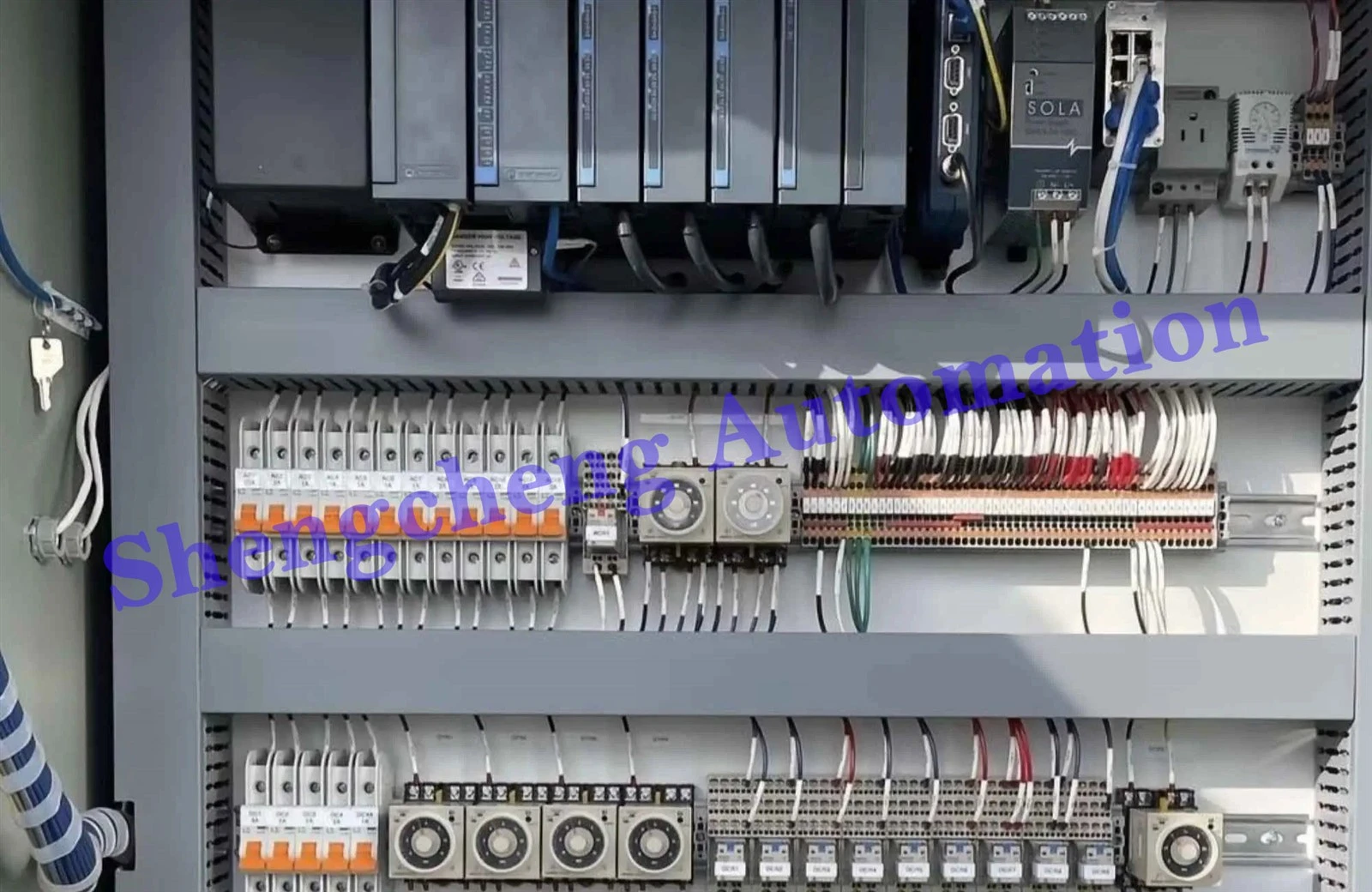 Installation display of PLC components in the cabinet.jpg